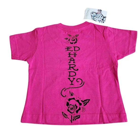 Ed Hardy Honey Bee with Roses T- shirt - Picture 2 of 3